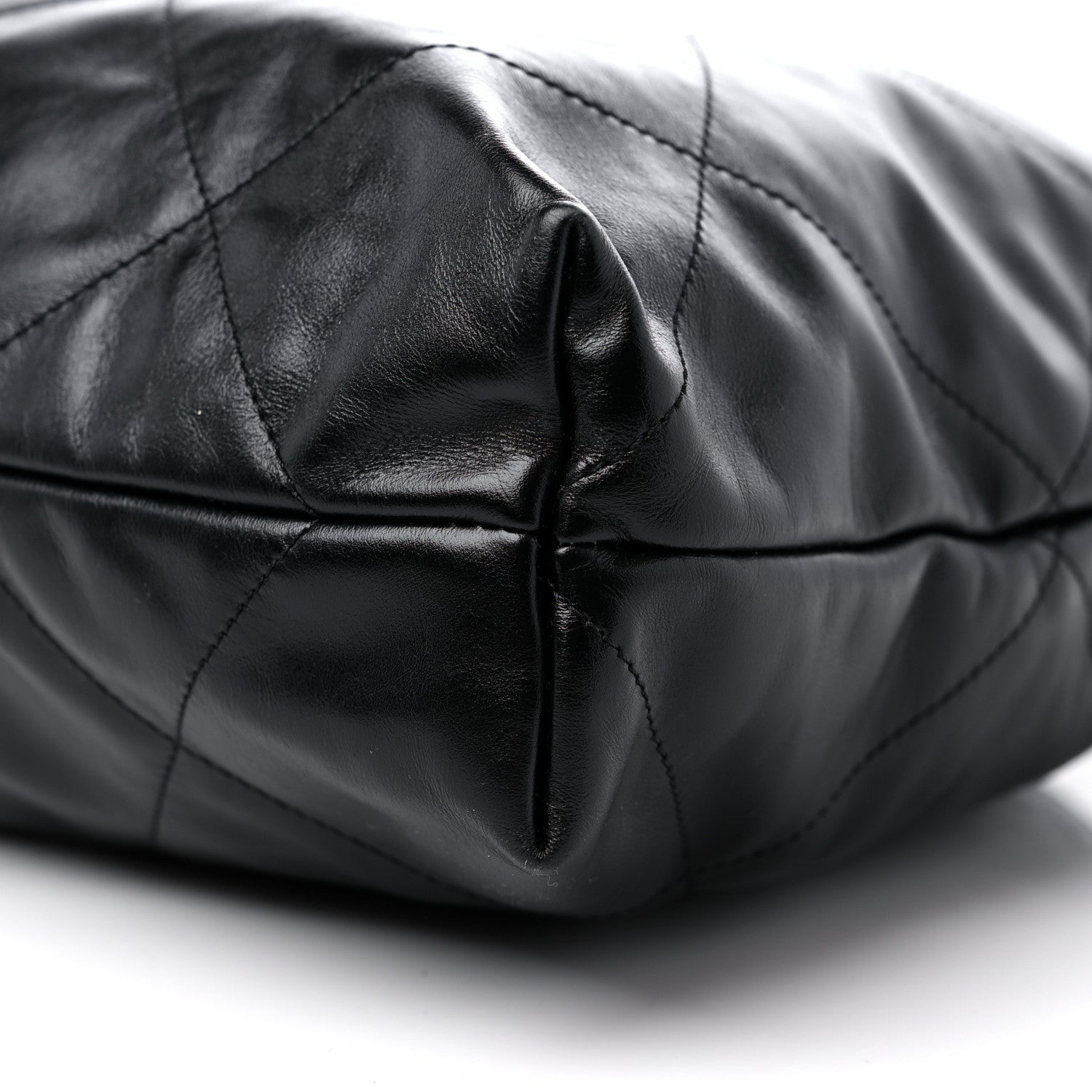 Chanel Shiny Calfskin Quilted Chanel 22 Black 10 of 11