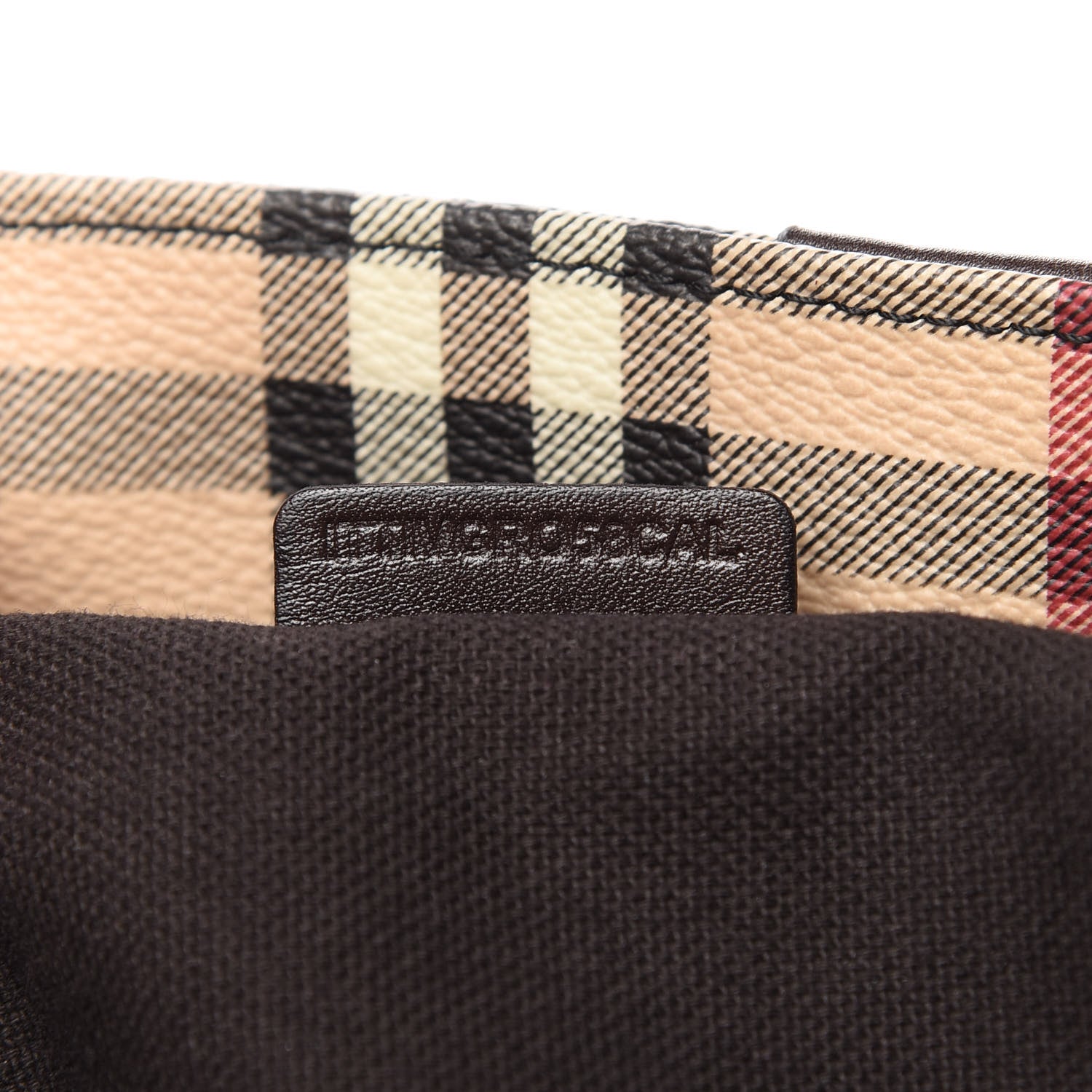 Burberry Haymarket Check Tote Chocolate 10 of 11