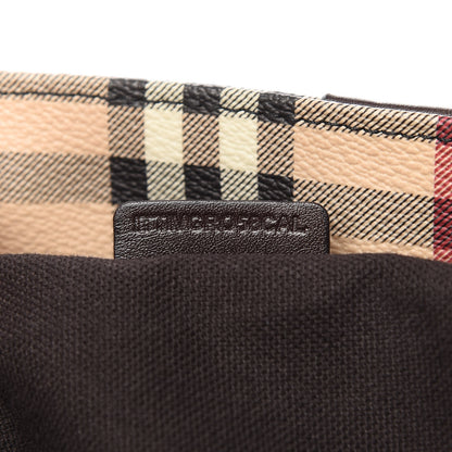 Burberry Haymarket Check Tote Chocolate 10 of 11