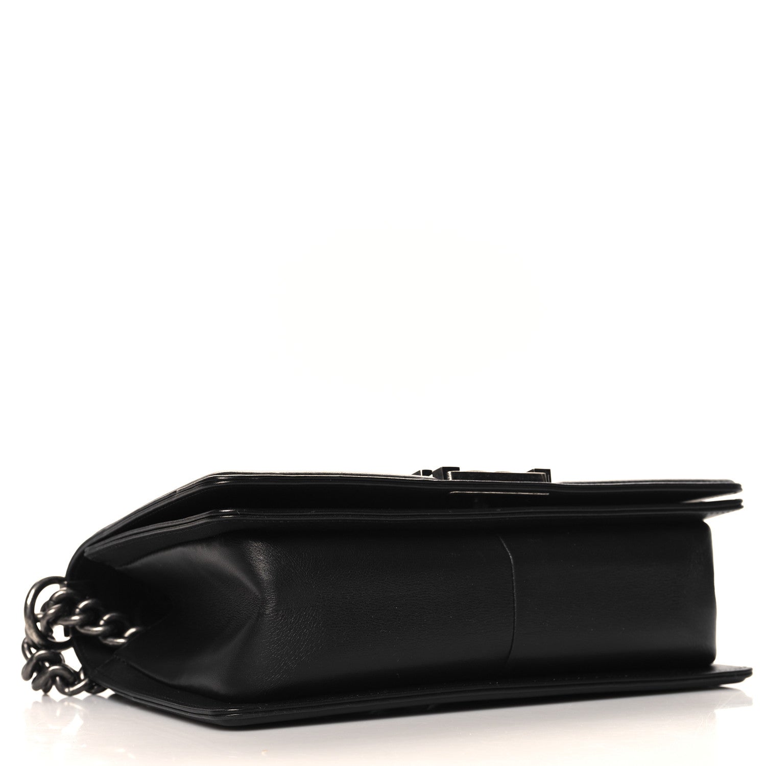 Chanel Lambskin Chevron Quilted Medium Boy Flap Black 4 of 10