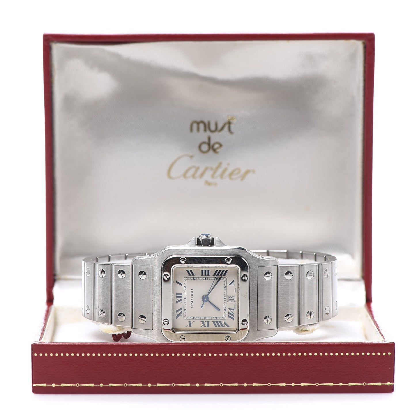 Stainless Steel 29mm Santos De Galbee Quartz Watch