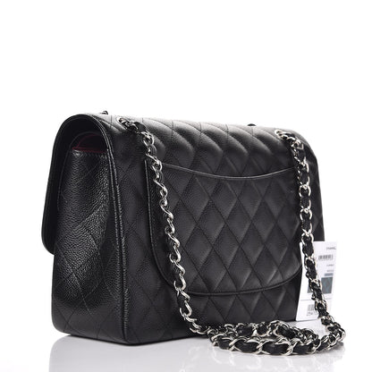 Chanel Caviar Quilted Jumbo Double Flap Black 4 of 9