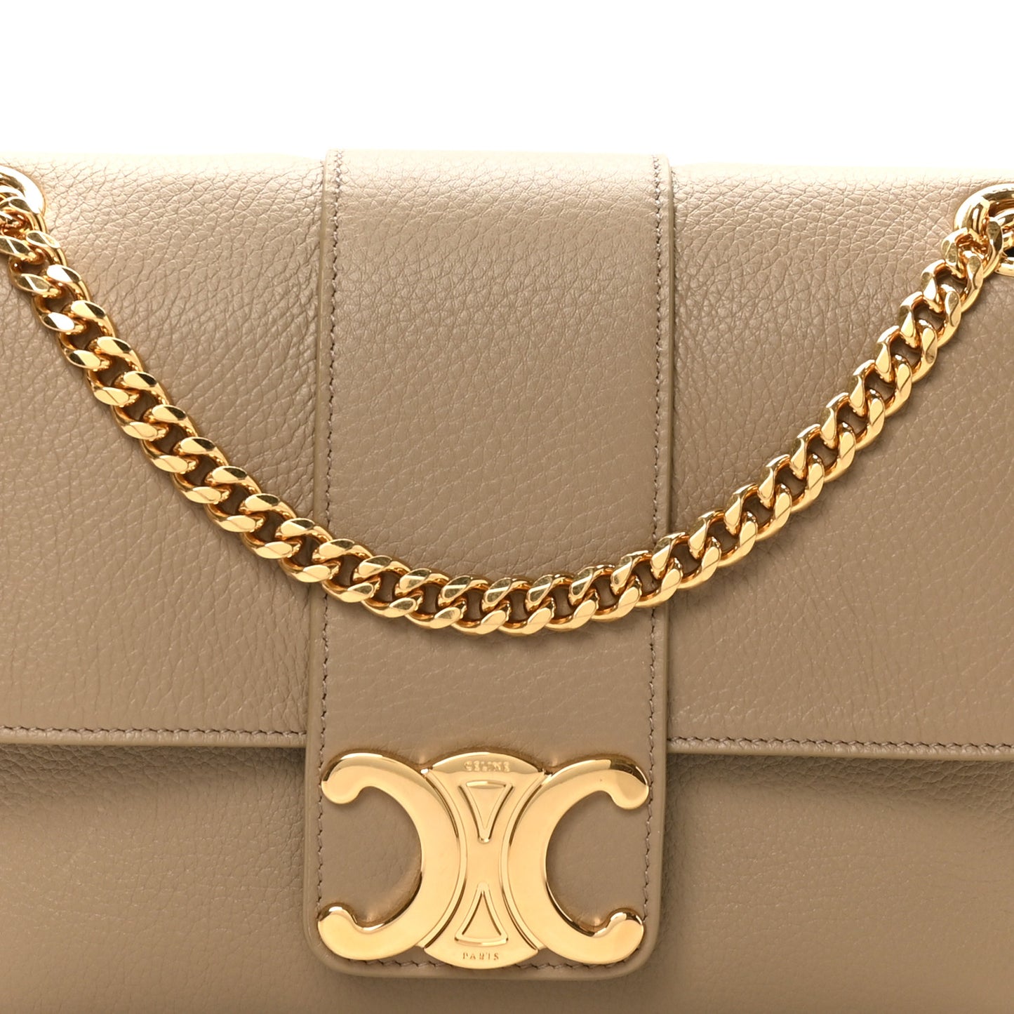 Supple Calfskin Medium Victoire Bag Brown Sepia