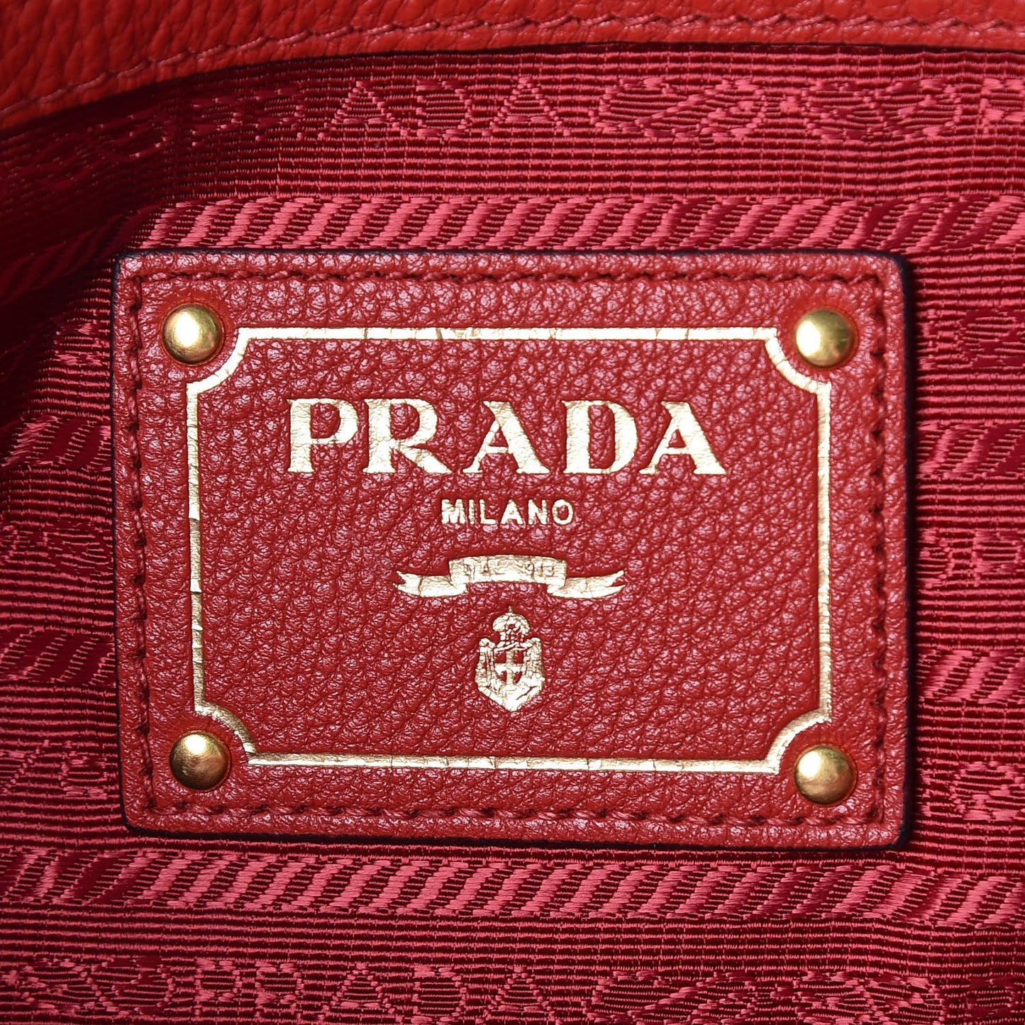 Vitello Daino Tote Rosso