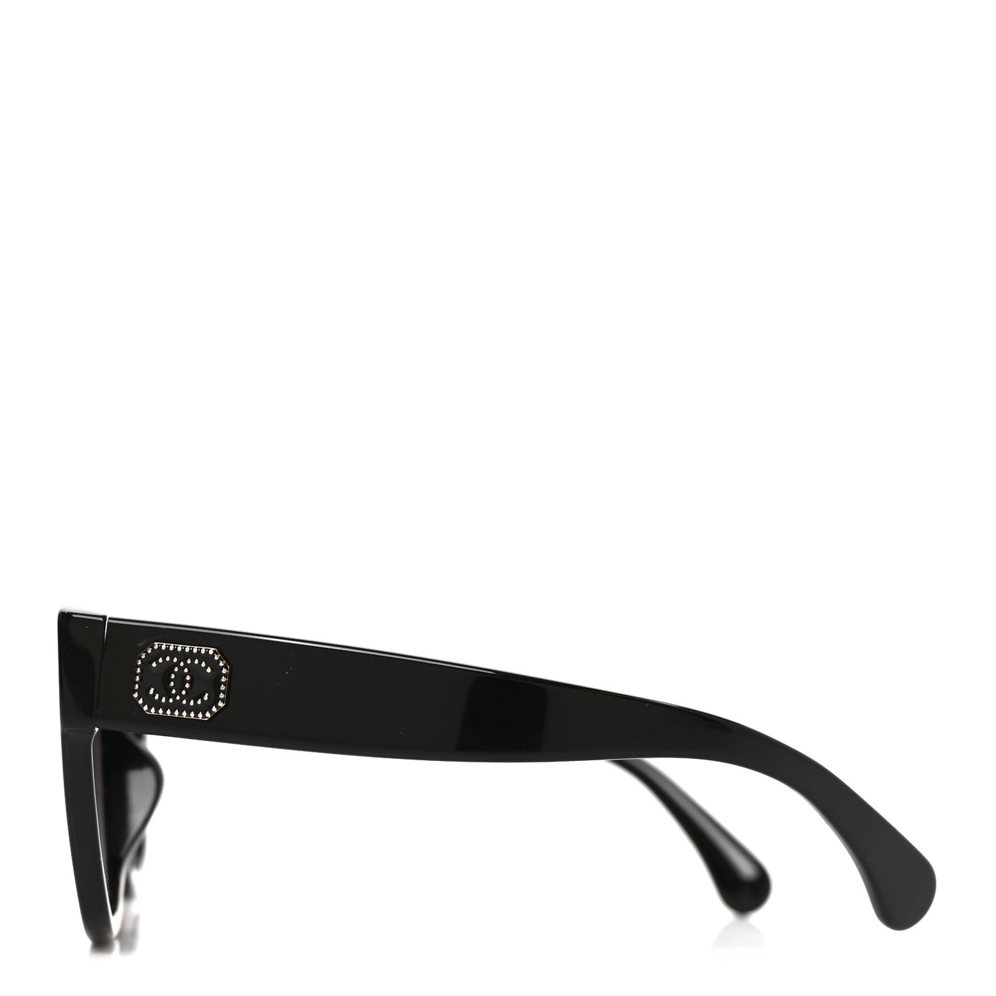 Acetate Square CC Sunglasses 5478-A Black