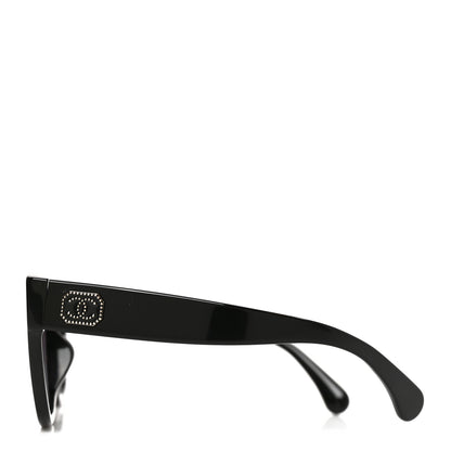 Chanel Acetate Square CC Sunglasses 5478-A Black 3 of 7
