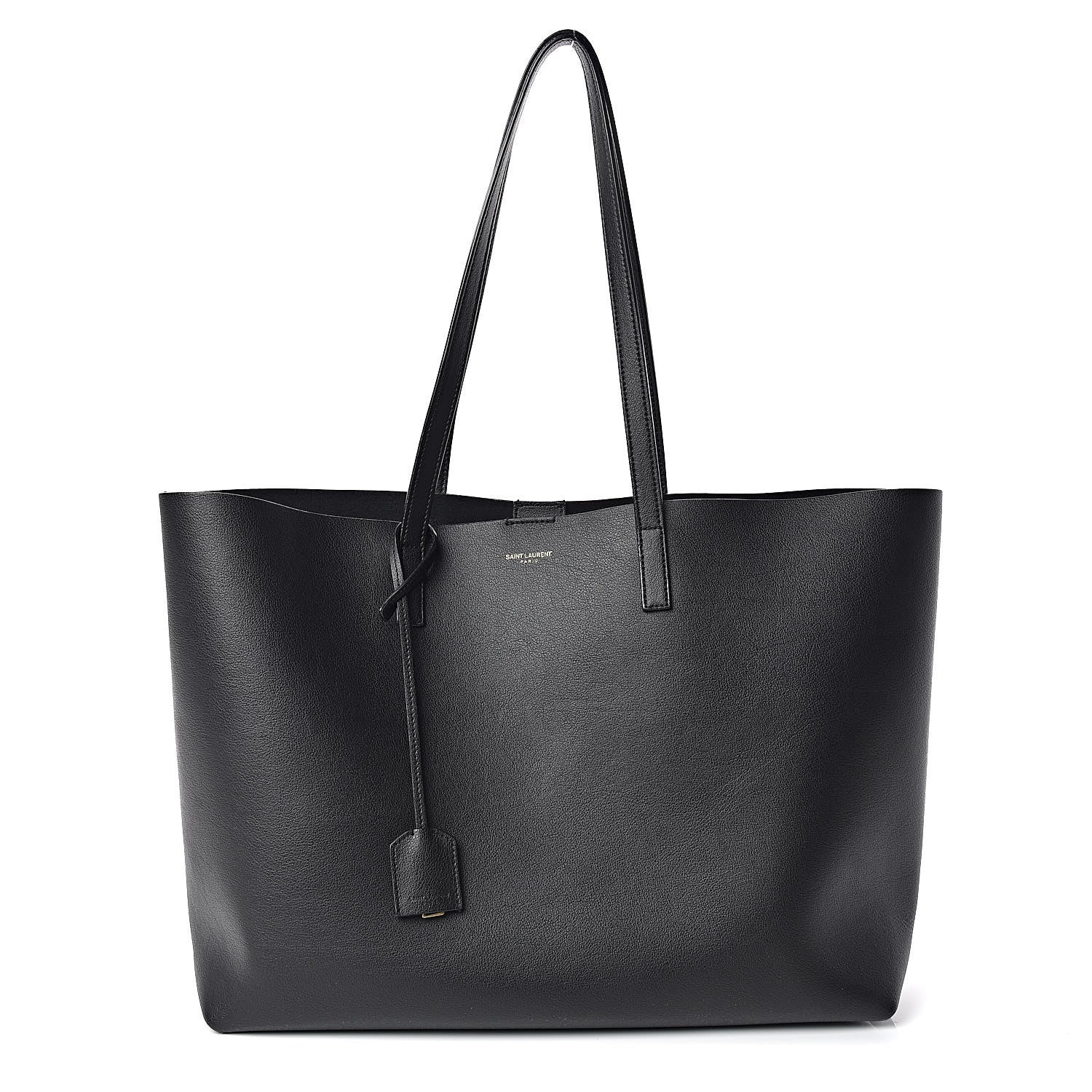 Saint Laurent Calfskin Large Shopping Tote Black 2 of 11