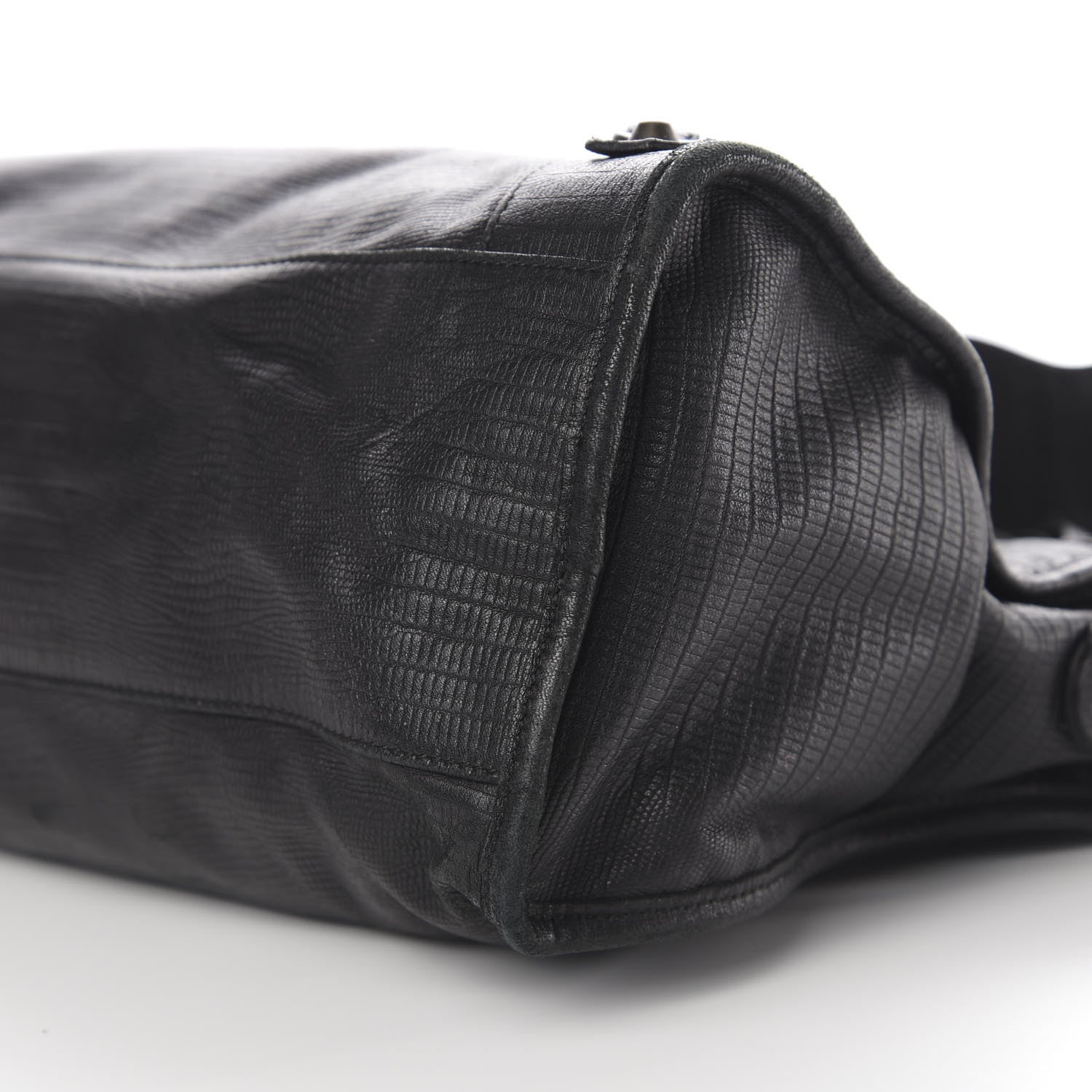 Balenciaga Agneau Lizard Embossed Classic Hardware City Black 13 of 14
