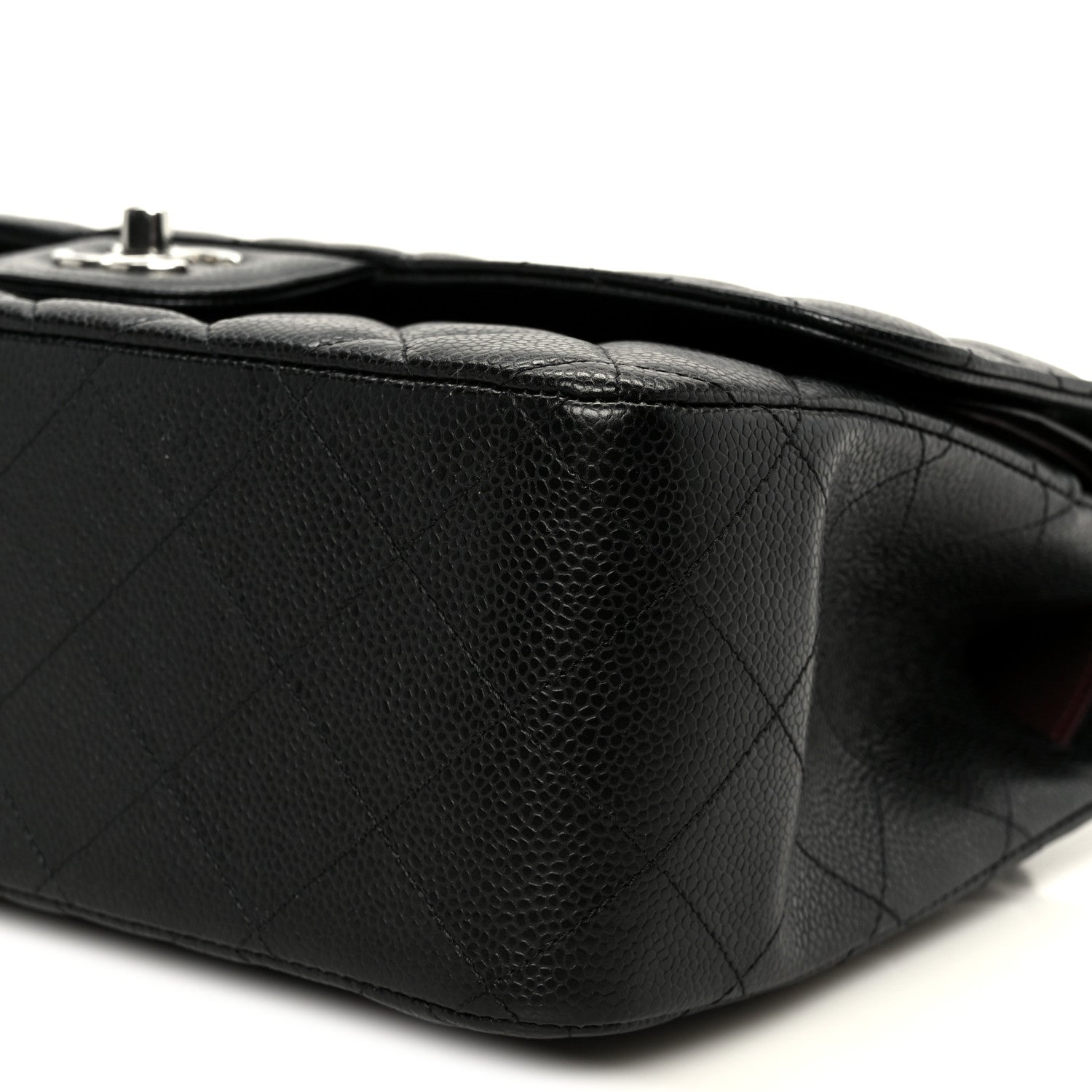 Chanel Caviar Quilted Jumbo Double Flap Black 11 of 12