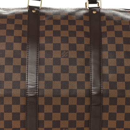 Louis Vuitton Damier Ebene Keepall Bandouliere 55 7 of 10