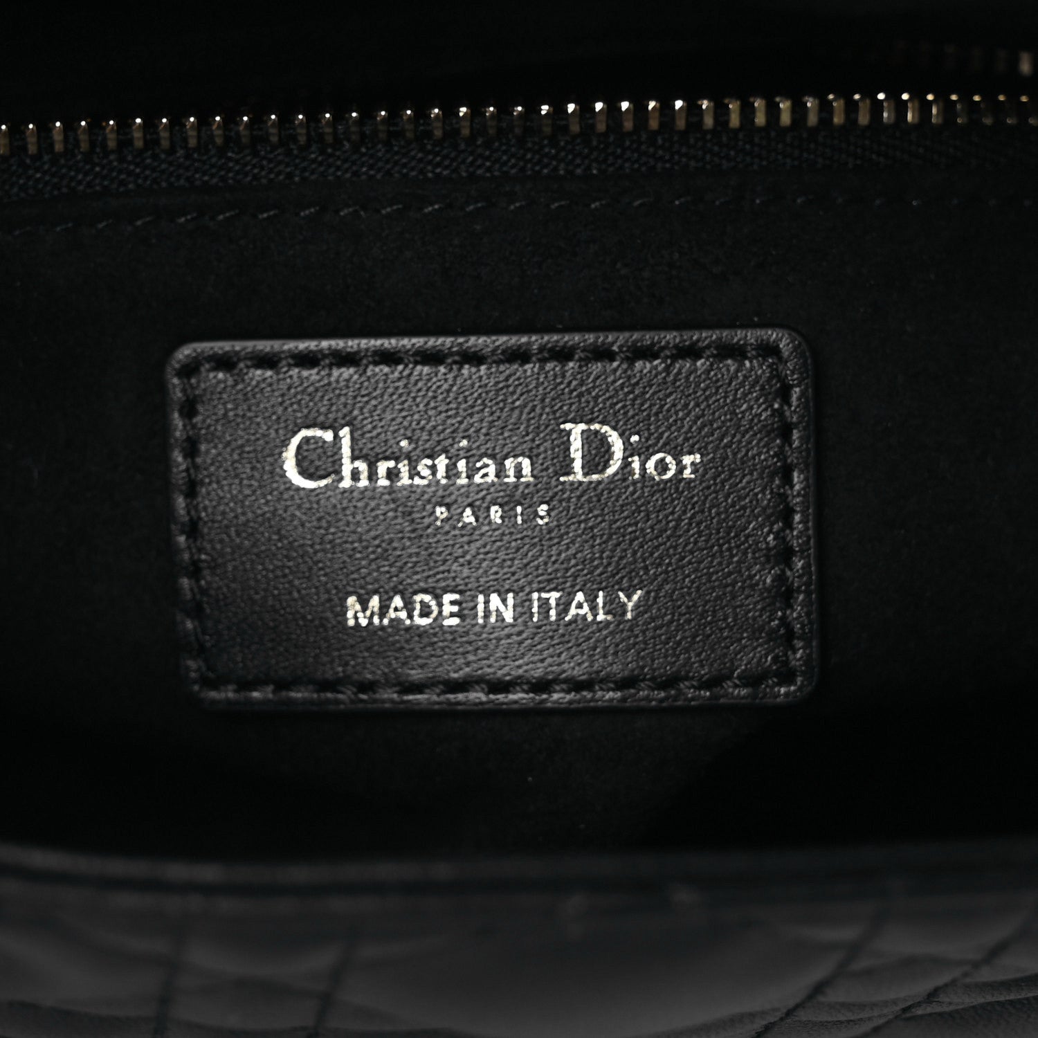 Christian Dior Lambskin Cannage Small My ABCDior Lady Dior Black 6 of 12