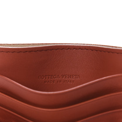 Bottega Veneta Nappa Intrecciato VN Card Case Rust 8 of 9