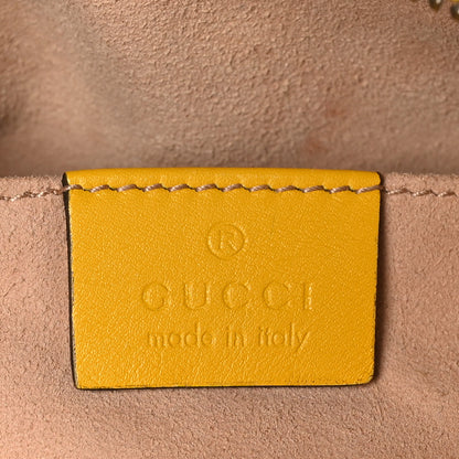Gucci Calfskin Matelasse Mini GG Marmont Chain Shoulder Bag Stone Topaz 6 of 10