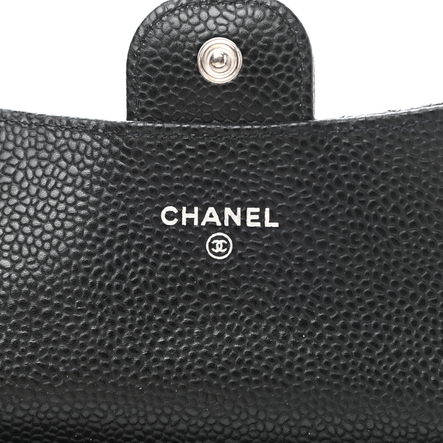 Chanel Caviar Quilted Flap Card Holder Wallet Black 6 of 9