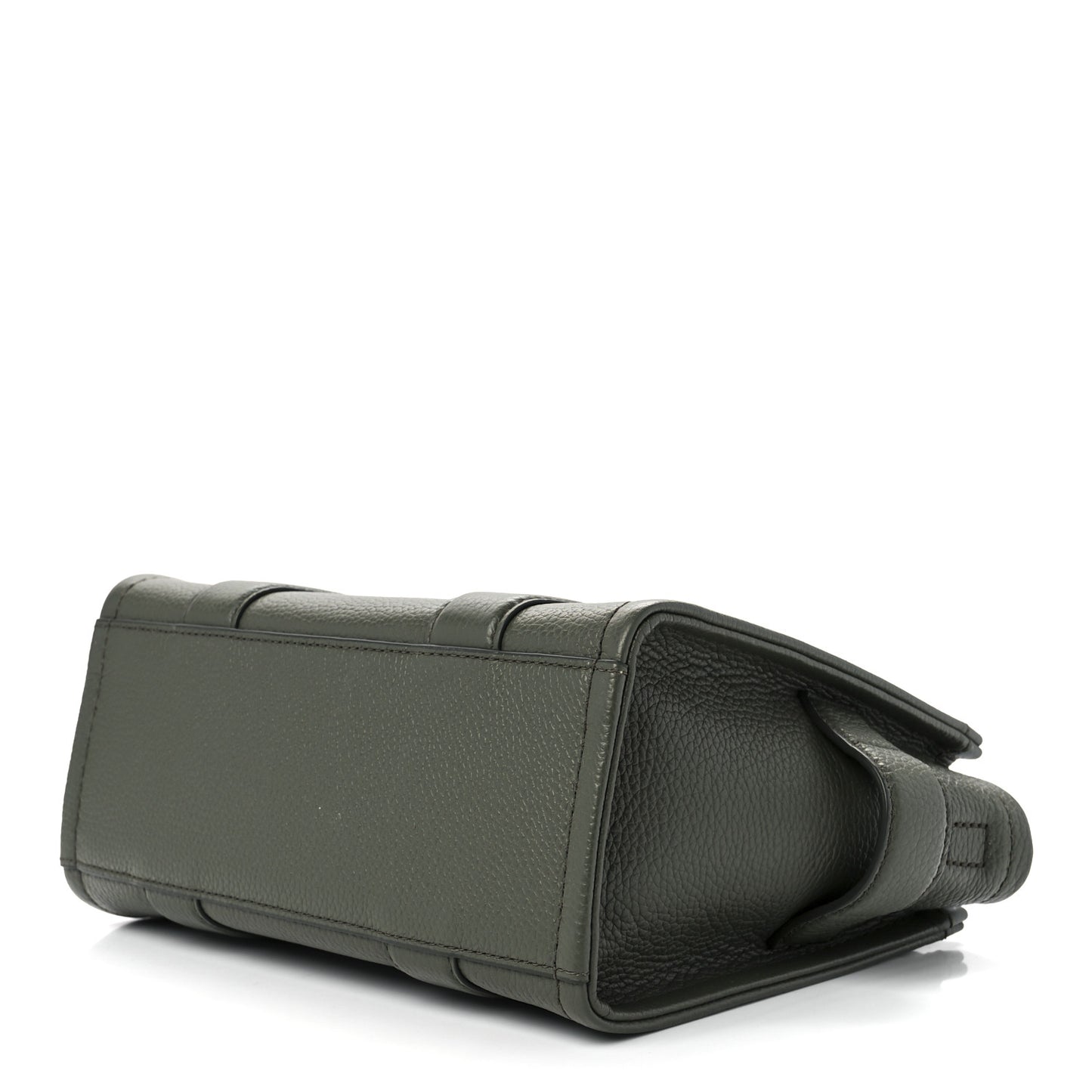 Grained Calfskin Small The Tote Bag Bronze Green