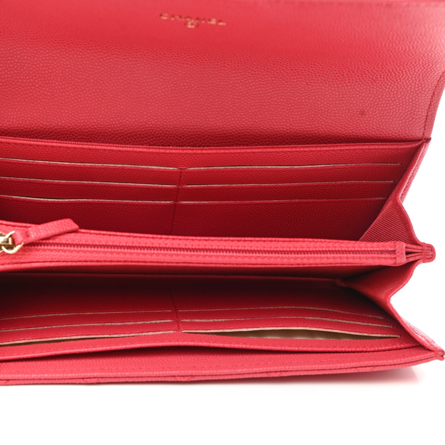 Chanel Caviar Quilted Large Gusset Flap Wallet Pink 5 of 8