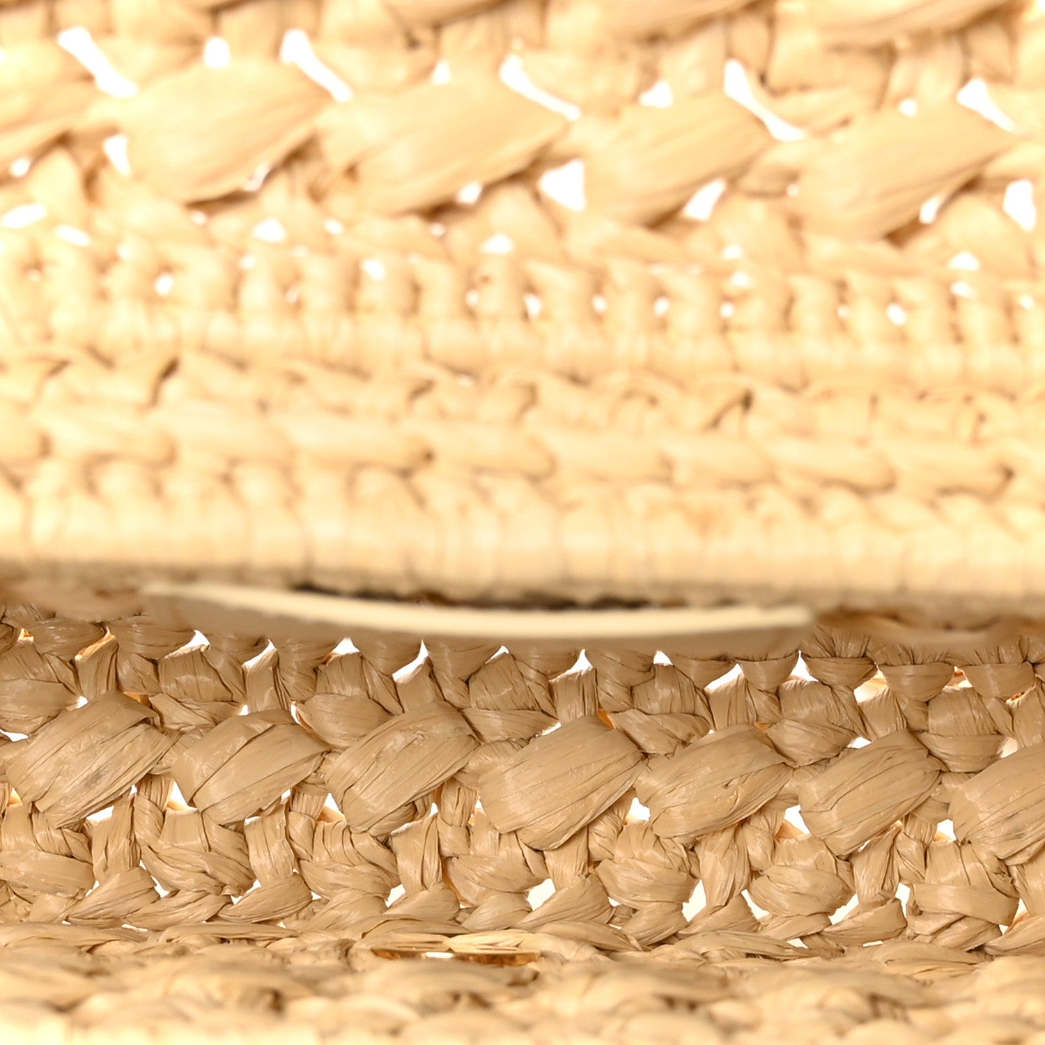 Celine Raffia Effect Claude Chain Shoulder Bag Natural 5 of 9