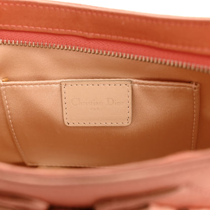 Christian Dior Satin Ribbon Ballet Corset Bag Orange Pink 6 of 14