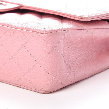 Chanel Caviar Quilted Medium Double Flap Pink 11 of 11