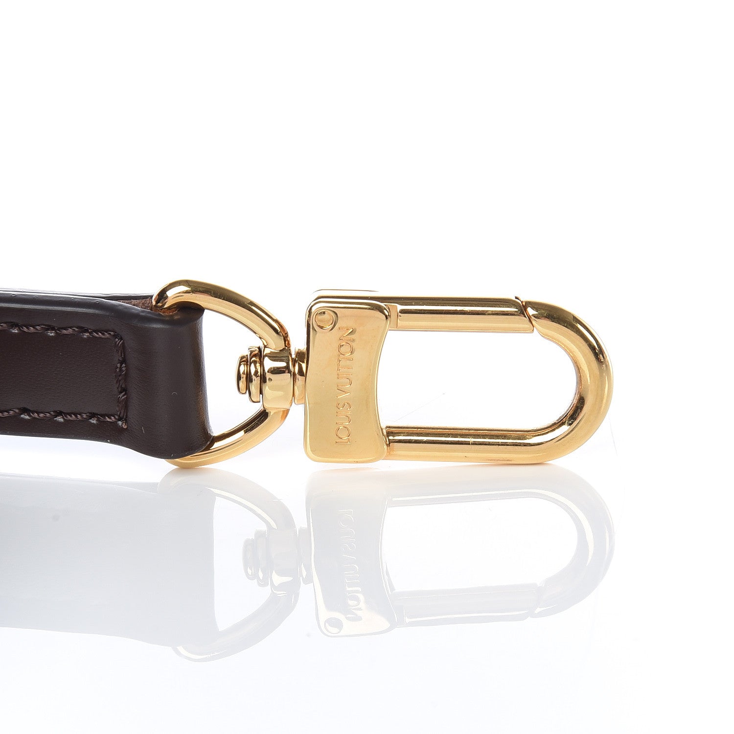 Louis Vuitton Calfskin 12mm Adjustable Strap Brown 3 of 3