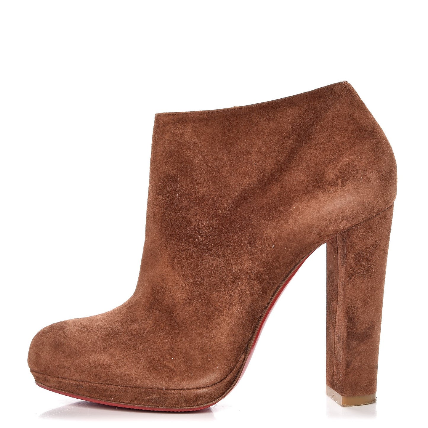 Veau Velours Rock and Gold 120 Ankle Booties 38.5 Havana