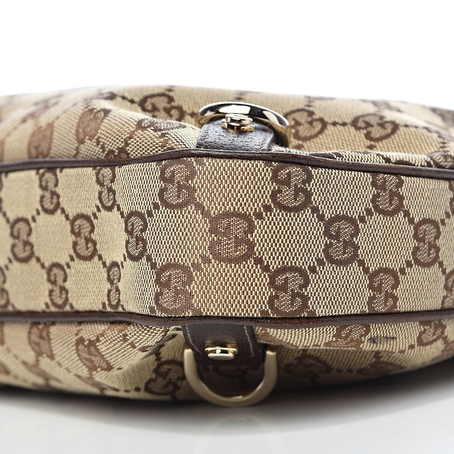 Monogram Large Abbey D Ring Hobo Dark Brown