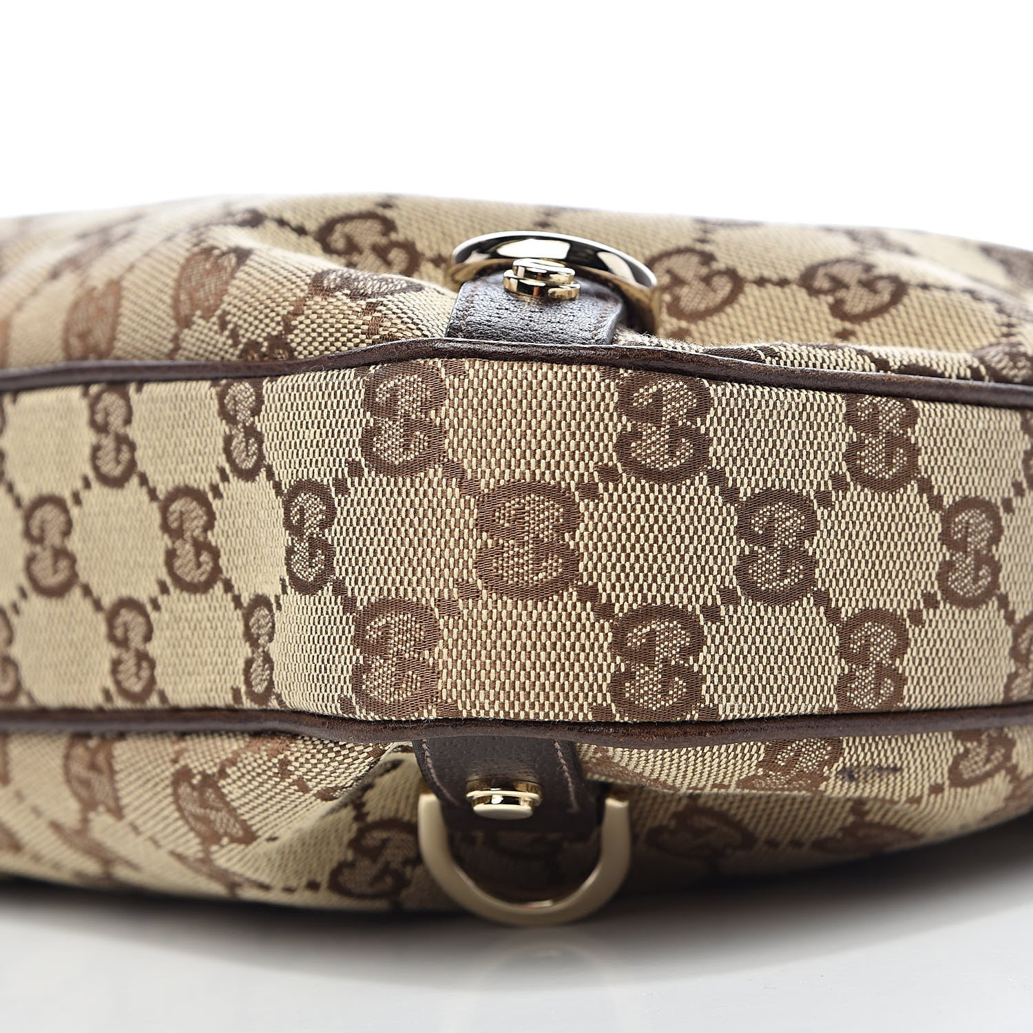 Gucci Monogram Large Abbey D Ring Hobo Dark Brown 9 of 10