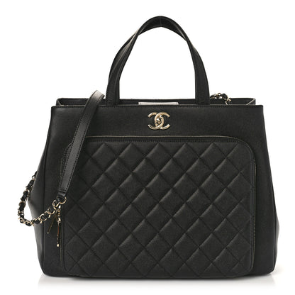 Chanel Caviar Quilted Large Business Affinity Shopping Bag Black 1 of 9