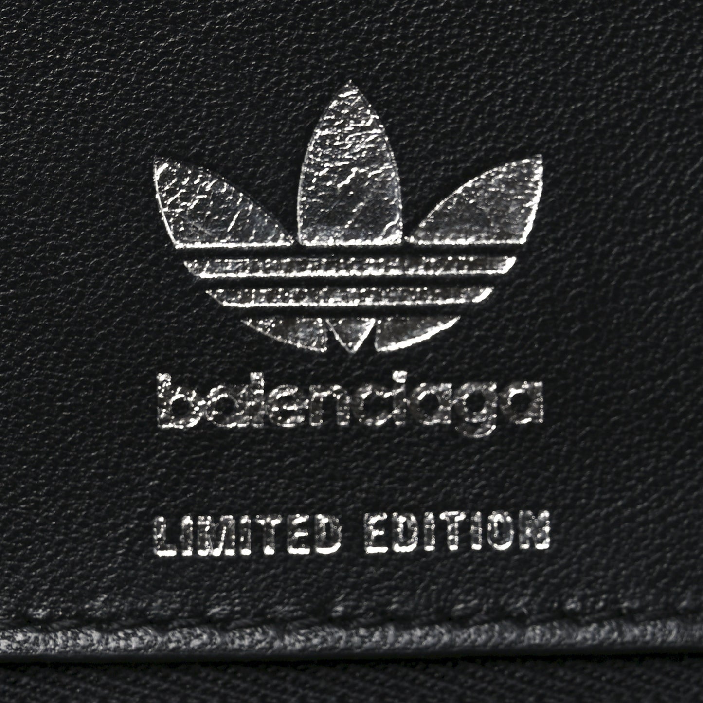 X ADIDAS Shiny Box Calfskin Medium Hourglass Top Handle Bag Black White