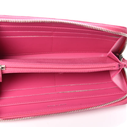 Chanel Caviar Quilted Large Gusset Zip Around Wallet Pink 5 of 16