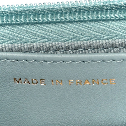 Chanel Caviar Quilted Wallet On Chain WOC Light Blue 7 of 11