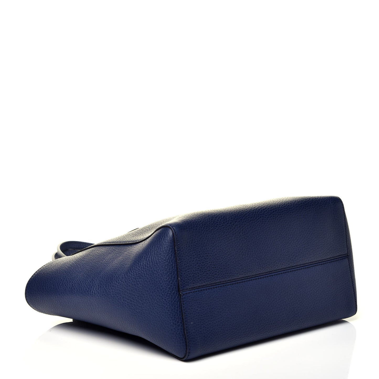 Dollar Calfskin Small Swing Tote Classic Marine Deep Cobalt