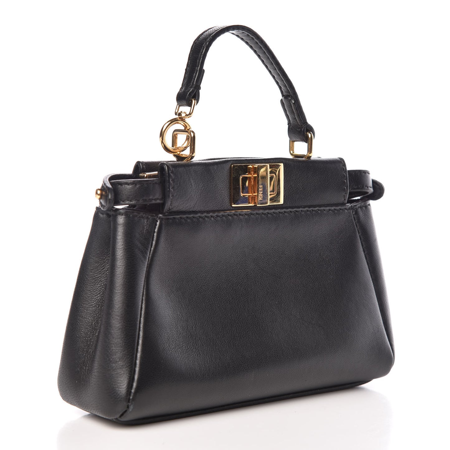 Nappa Micro Peekaboo Iconic Satchel Black