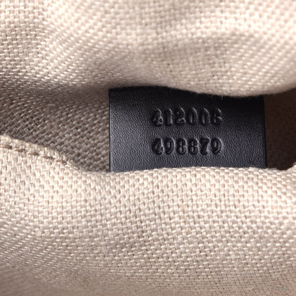 Gucci Calfskin Web Small Webby Bee Shoulder Bag Black 7 of 11