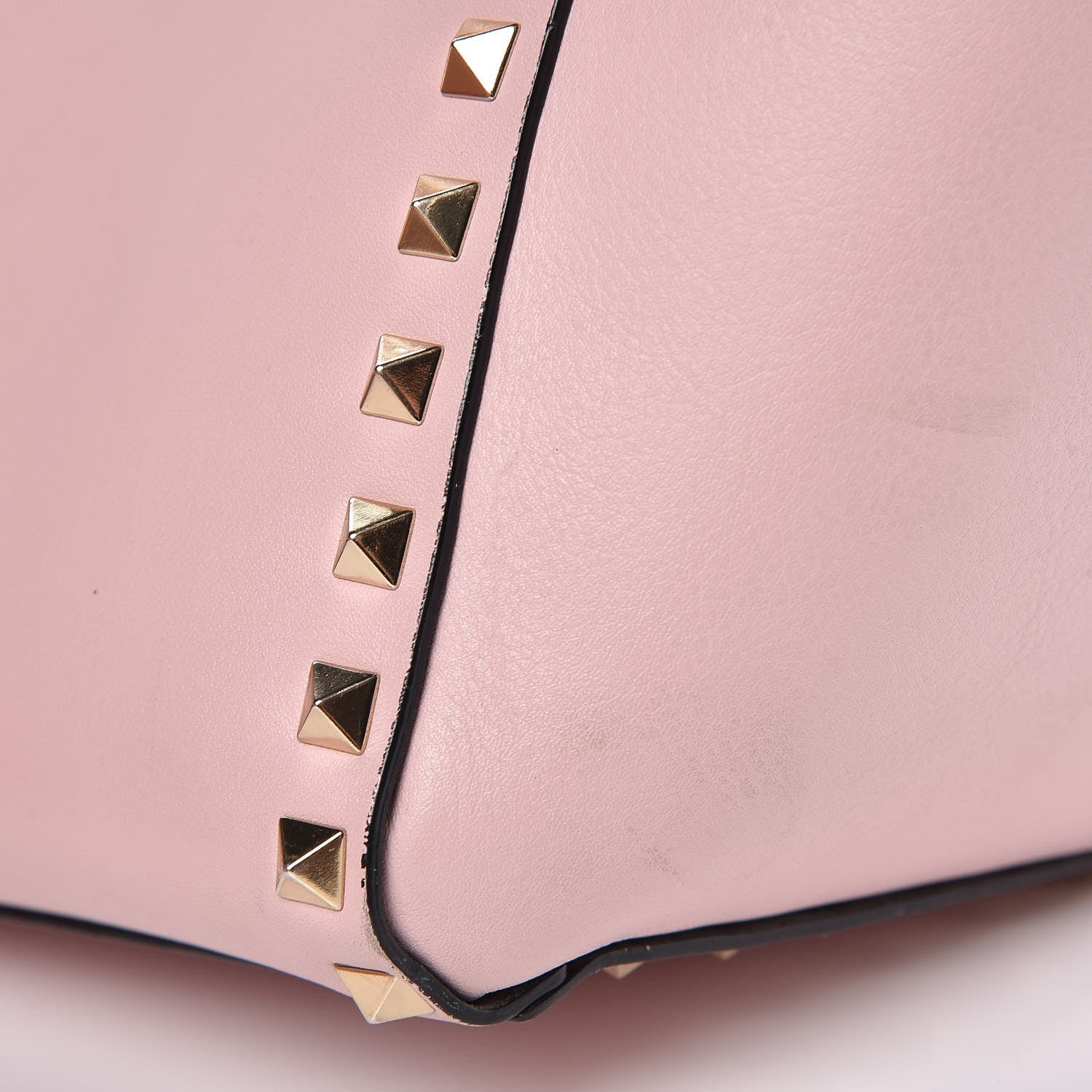 Valentino Garavani Vitello Small Rockstud Double Handle Tote Water Rose 14 of 15