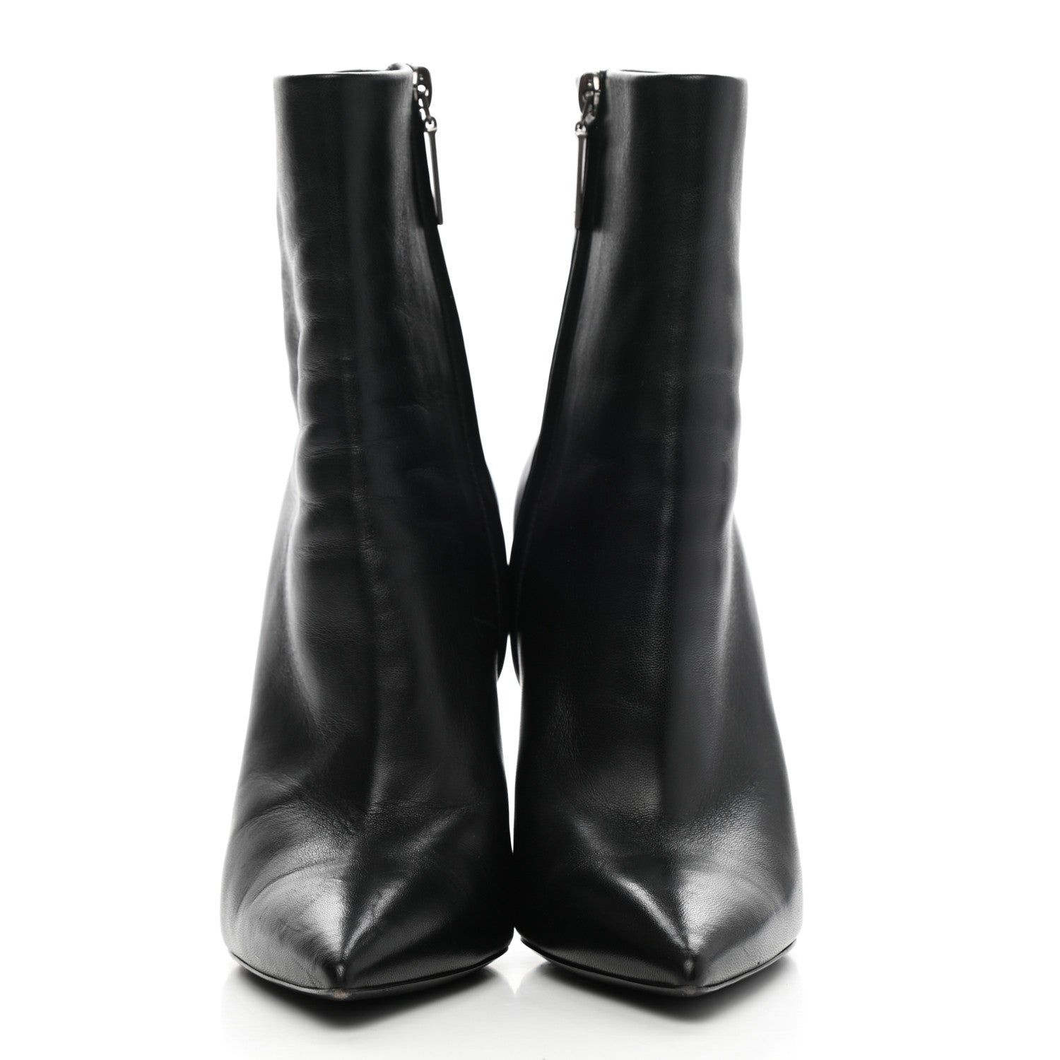 Saint Laurent Calfskin Opyum Ankle Boots 36 Black 2 of 12