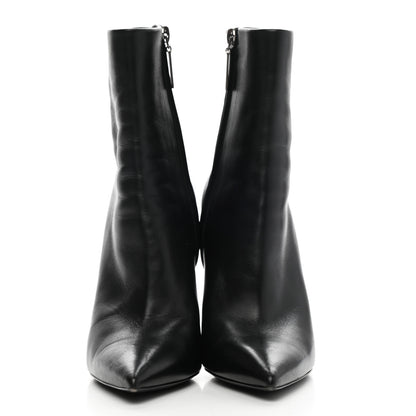 Saint Laurent Calfskin Opyum Ankle Boots 36 Black 2 of 12