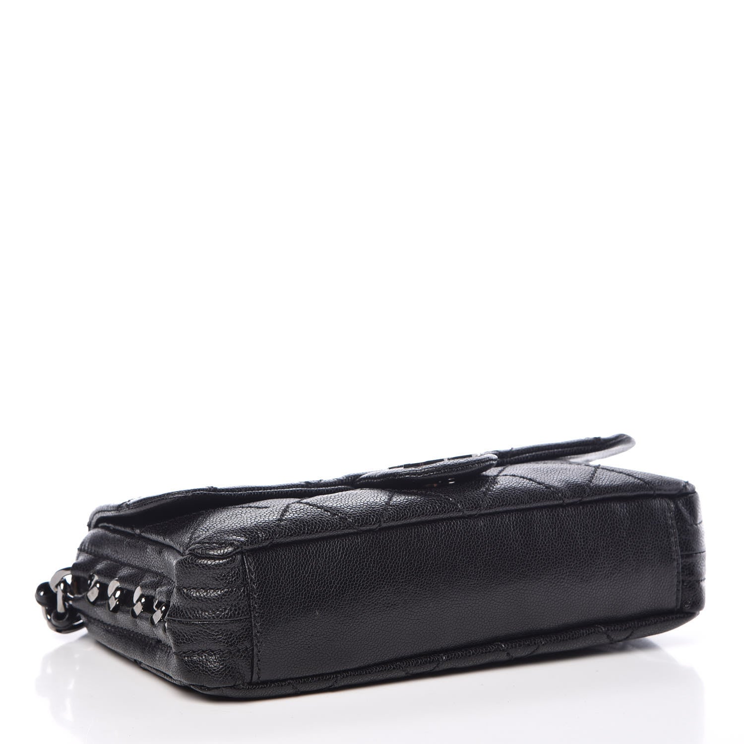 Chanel Glazed Caviar Quilted Modern Chain Flap Black 4 of 9