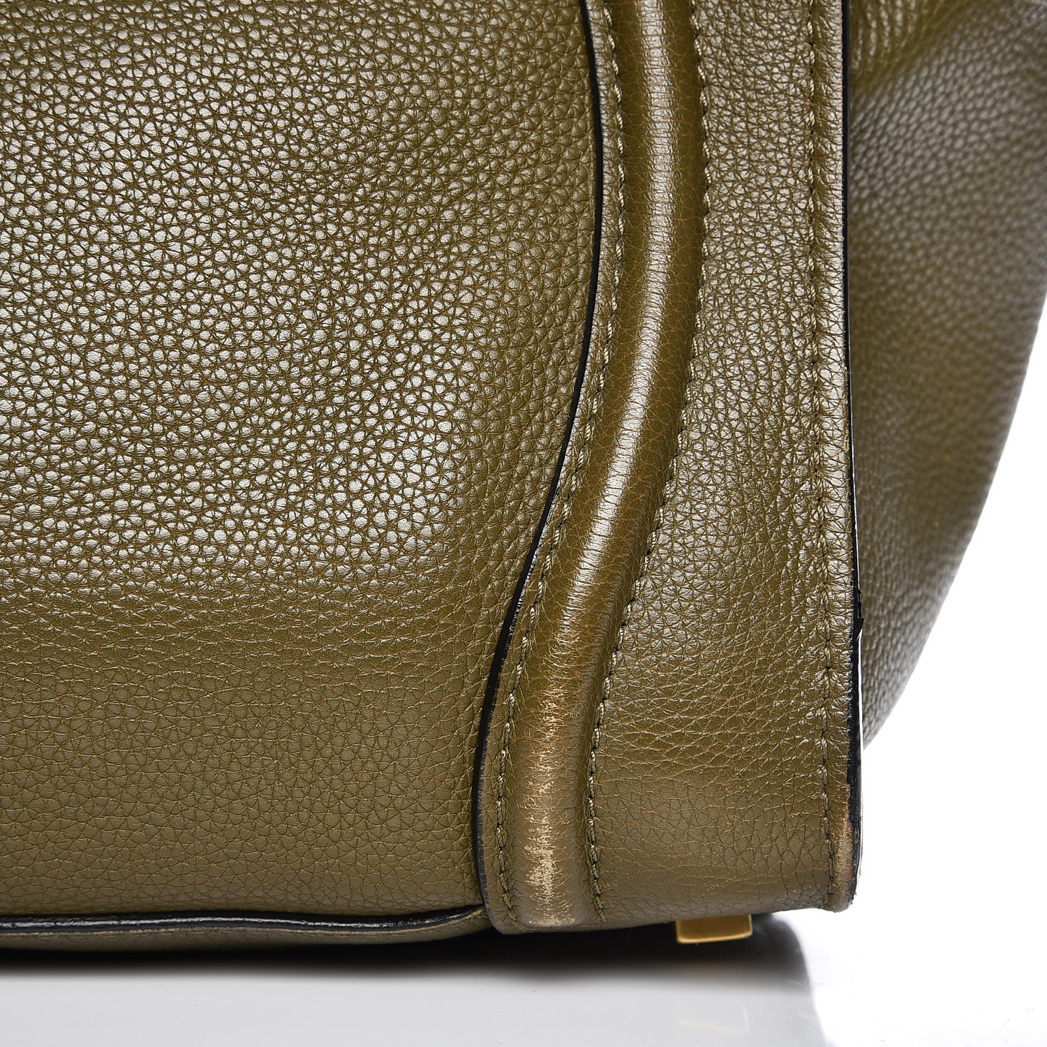 Celine Drummed Calfskin Mini Luggage Jungle 15 of 17