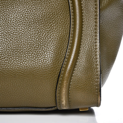 Celine Drummed Calfskin Mini Luggage Jungle 15 of 17