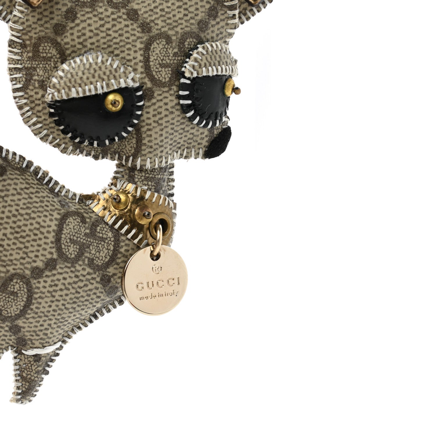 Gucci GG Supreme Monogram Dog Key Charm 3 of 5