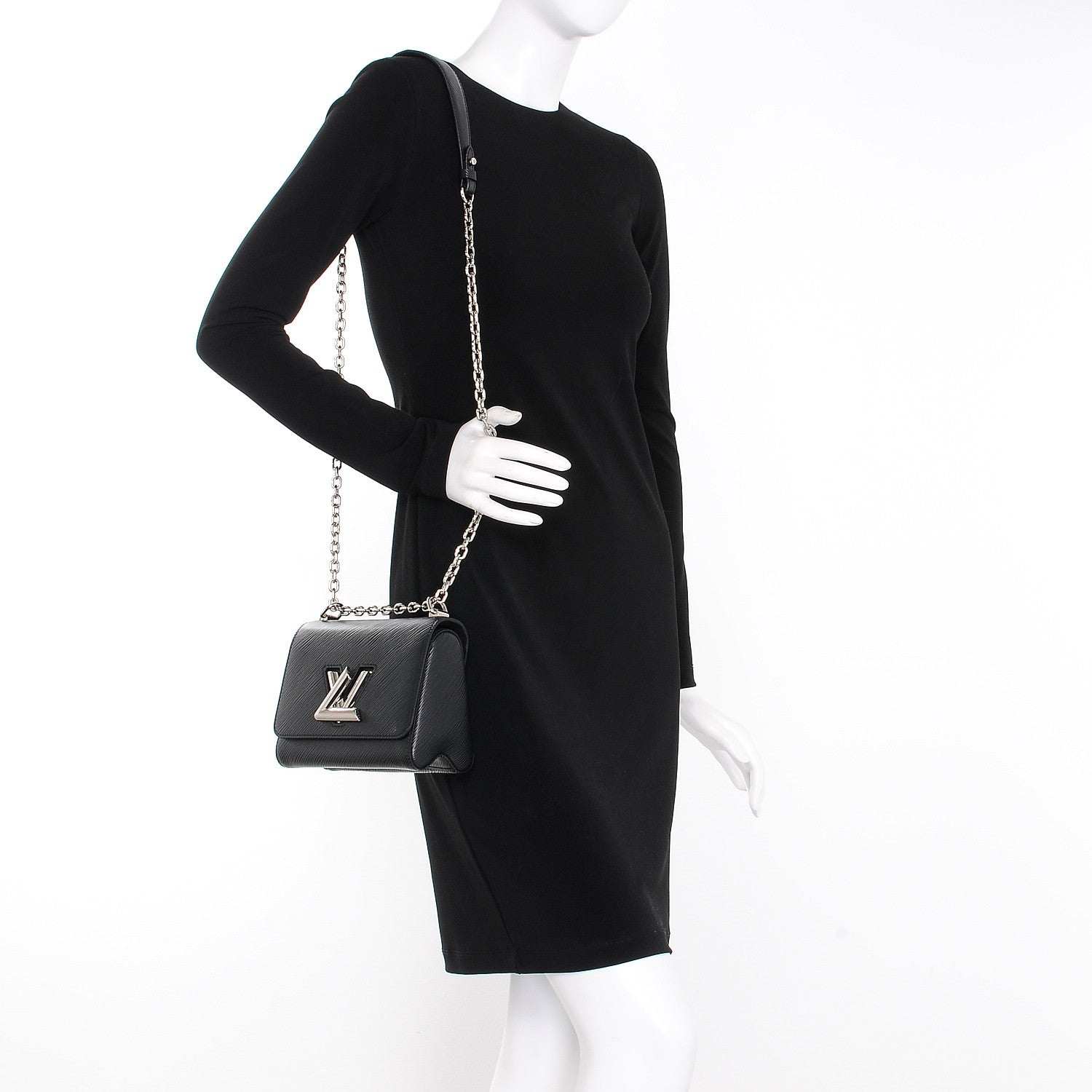 Louis Vuitton Epi Twist Shoulder Bag PM Black 2 of 9