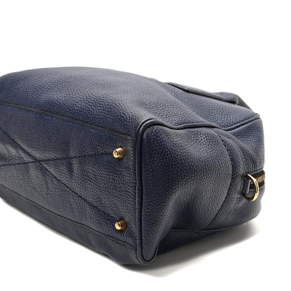 Marc Jacobs Pebbled Calfskin Gotham Bauletto Satchel Blue 9 of 9