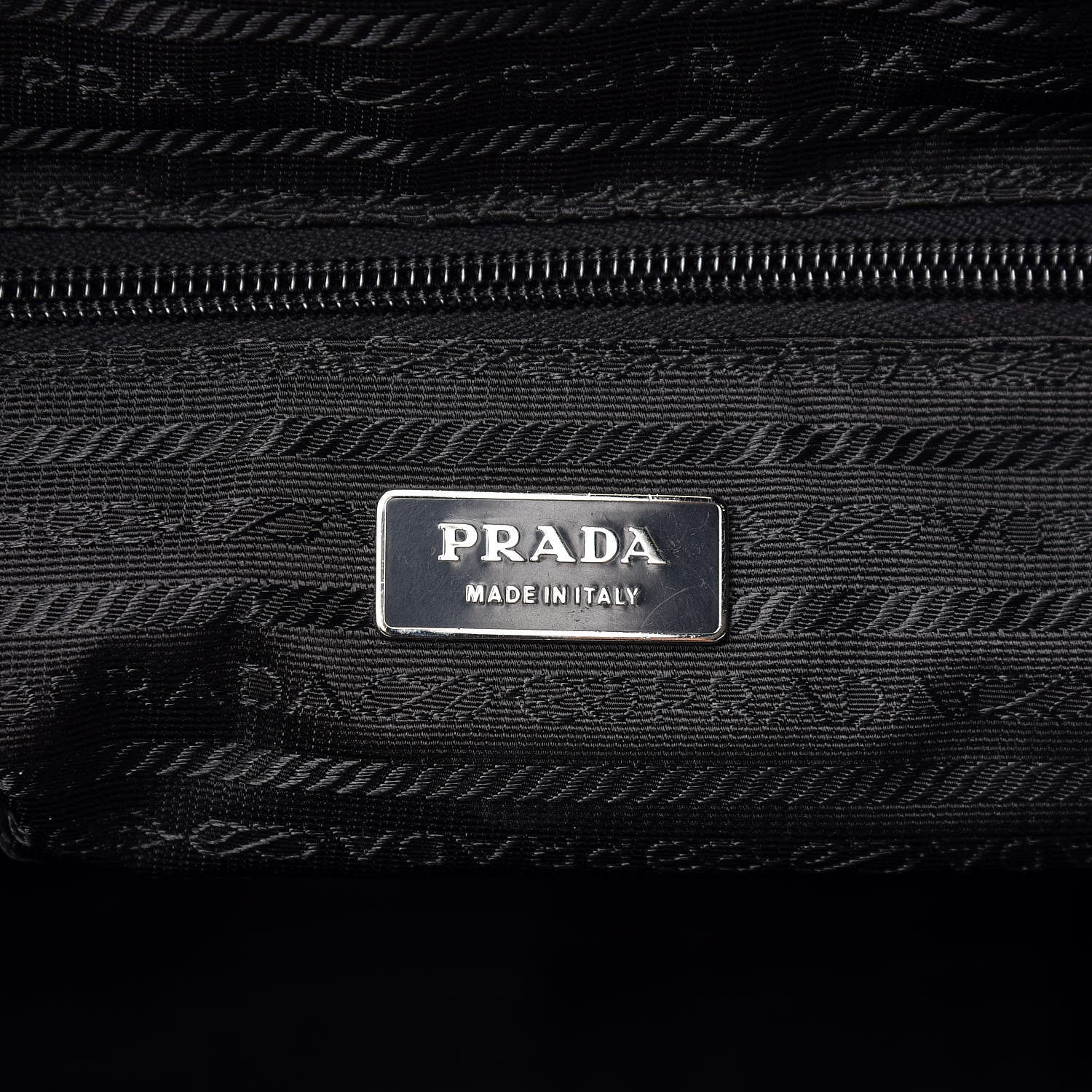Prada Tessuto Nylon Saffiano Viaggio Duffle Black 6 of 6