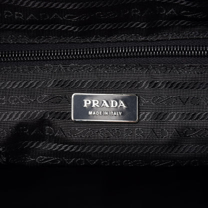Prada Tessuto Nylon Saffiano Viaggio Duffle Black 6 of 6