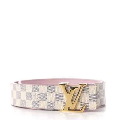 Louis Vuitton Damier Azur 30mm LV Initiales Reversible Belt 80 32 Pink 1 of 4