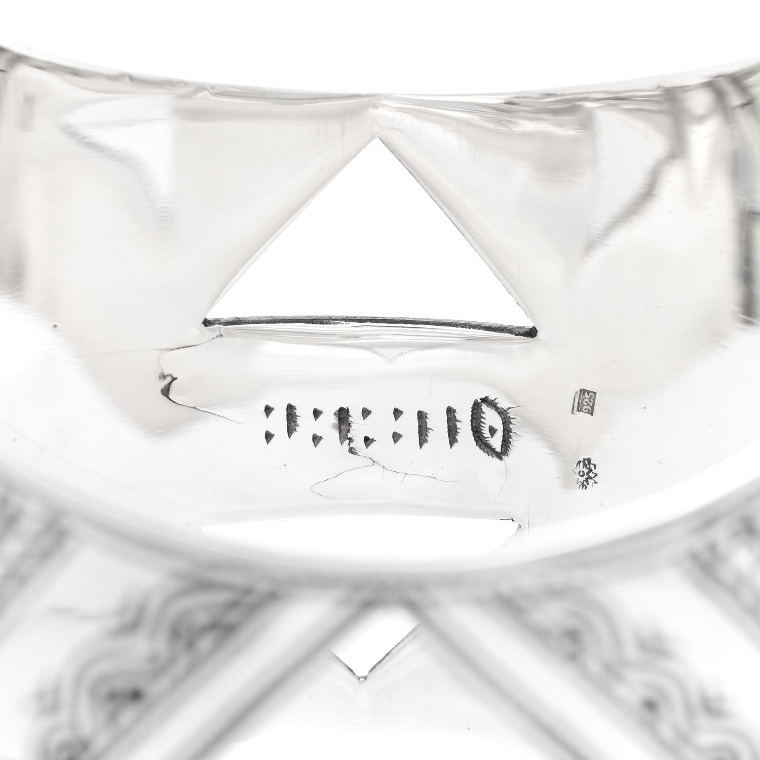 Hermes Sterling Silver Vintage Touareg Bracelet 3 of 3