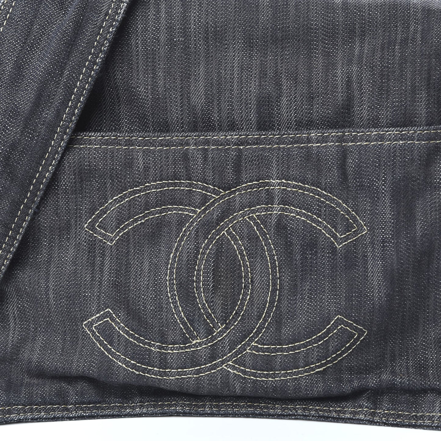 Denim CC Messenger Bag Blue