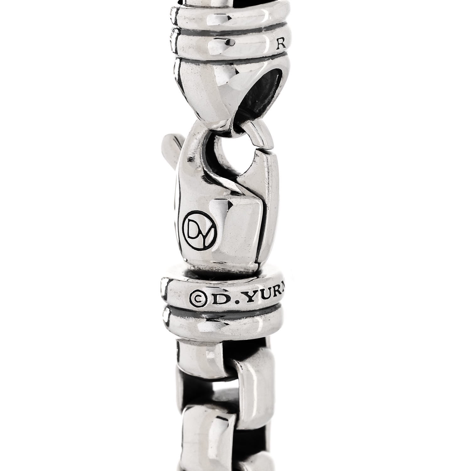 David Yurman Sterling Silver 7mm Box Chain Bracelet 4 of 4