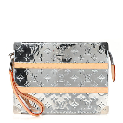 Louis Vuitton Monogram Mirror Trunk Pouch Silver 1 of 9